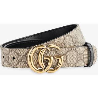 Gucci Reversible GG Supreme canvas belt - beige - 75CM
