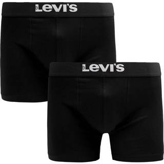 Levis 2-pak Men Solid Basic Boxer Brief - Black - Small