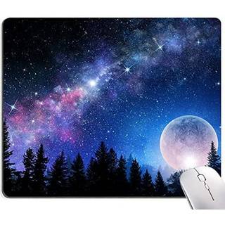 Armanza Mouse Pad Forest Moon Mouse Pad vaskbar firkantet klud mousepad til spilkontor b?rbar computer ikke-glider gummi s?de computer mus puder