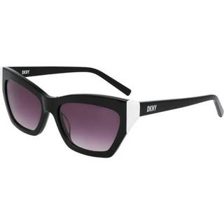 DKNY DK547S 001 55 Solbriller Kvinder Black - Black - 55mm