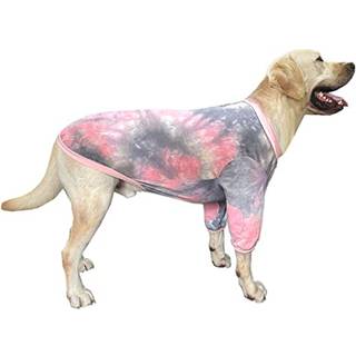 Pripre Tie Dye Dog Shirt til store hunde Lille medium ?ndbar bomuld Hund t?j Hund Pyjamas Big Dogs Shirts Boy Girl 3XL Pink Tiedye
