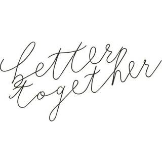Overstock Better Together Wire Script Wall Words