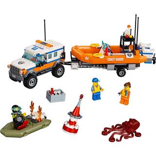 Lego City Coast Guard 4 X 4 Response Unit 60165 Building Kit (347 stykke)