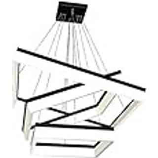 LED-pendellampe Nero, plast, sort, tre pærer, 140 W