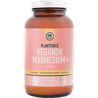 Plantforce Vegansk Magnesium+ Lemon, 160 g
