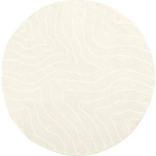 Rund uldtæppe Aaron, håndtuftet