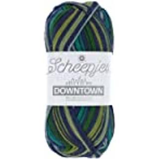 Scheepjes Downtown 417 Lakeside Indhold: 75% Merino ekstra fin, 25% nylon Vægt/længde: 50 gram = ca. 200 meter Anbefalede pinde: 2.50-3.00 mm Strikkefasthed: 10 cm x 10 cm = 29 m x 45 p Tåler maskinvask, 40°C ved skånevask / Tåler ikke tørretumbler / Tørres fladt.