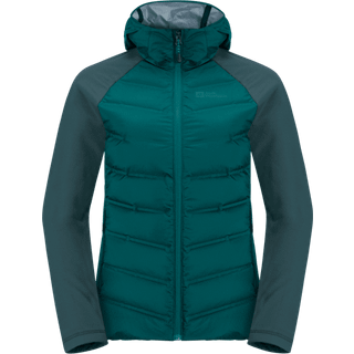 Jack Wolfskin Women's Tasman Down Hybrid Sea Green, XS