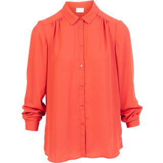 Vila Dame Skjorte - Brændt Orange - XS