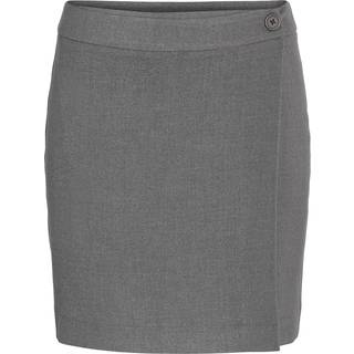 Helin Wrap Nederdel, Dark Grey Melange, XS