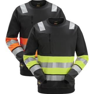 Snickers sweatshirt 8031 High-vis, sort/orange, L 80310455006