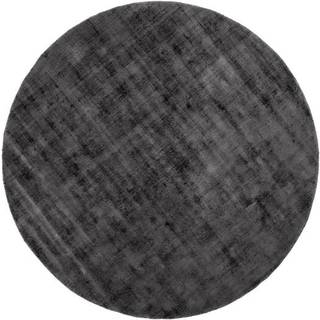 Rund viskosetæppe Jane, håndvævet