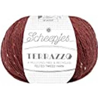 Scheepjes Terrazzo 717 Espresso Indhold: 70% genanvendt uld og 30 % genanvendt viskose Vægt/længde: 50 gram = ca. 175 meter Anbefalede pinde: 4.00 mm Strikkefasthed: 10 cm x 10 cm = 27 m x 35 p Vaskes i hånden ved 30°C / Tåler ikke tørretumbler / Tørres fladt.