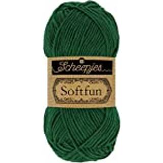 Scheepjes Softfun 2643 Pine Indhold: 60% Bomuld / 40% Akryl Vægt/længde: 50 gram = ca. 140 meter Anbefalede pinde: 3.50-4.00 mm Strikkefasthed: 10 cm = 21 x 30 m Maskinvask / Skåneprogram max 30°C.