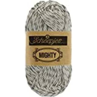 Scheepjes MIGHTY 754 Rock Indhold: 32% Jute / 68% Cotton Vægt/længde: 50 gram = ca. 80 meter Anbefalede pinde: 4.00-4.50 mm Strikkefasthed: 10 cm = 19 x 25 m Maskinvask / Skåneprogram max 40°C / Tørres fladt.