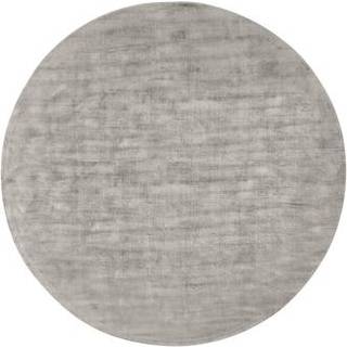Rund viskose tæppe Jane, håndvævet