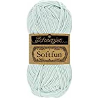 Scheepjes Softfun 2646 Glacial Mist Indhold: 60% Bomuld / 40% Akryl Vægt/længde: 50 gram = ca. 140 meter Anbefalede pinde: 3.50-4.00 mm Strikkefasthed: 10 cm = 21 x 30 m Maskinvask / Skåneprogram max 30°C.