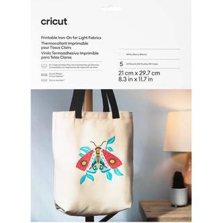 Cricut Joy Xtra Printable Iron-On A4 - Lyse stoffer 5-pak