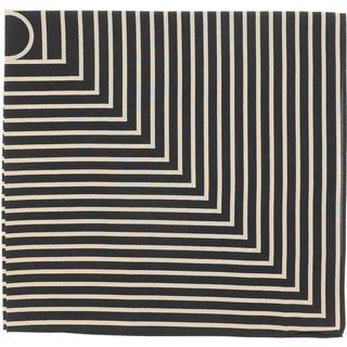 Toteme Logo silk scarf - black - One Size