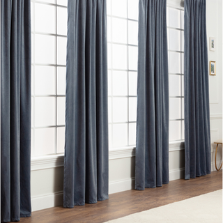 Chanasya Premium 2 -Panel Blackout Velvet Curtains - klassiske og solide gardiner til stue eller sovev?relse - 52 """" x 63 """" - Skiferbl?