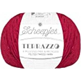 Scheepjes Terrazzo 719 Cremisi Indhold: 70% genanvendt uld og 30 % genanvendt viskose Vægt/længde: 50 gram = ca. 175 meter Anbefalede pinde: 4.00 mm Strikkefasthed: 10 cm x 10 cm = 27 m x 35 p Vaskes i hånden ved 30°C / Tåler ikke tørretumbler / Tørres fladt.