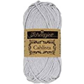 Scheepjes Cahlista 074 Mercury Indhold: 100% naturlig bomuld Vægt/længde: 50 gram = ca. 85 meter Anbefalede pinde: 4.50-5.00mm Strikkefasthed: 10 x 10 cm = 19 m x 23 p Maskinvask 60°C / Tørres fladt .