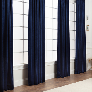 Chanasya Premium 2 -Panel Blackout Velvet Curtains - klassiske og solide gardiner til stue eller sovev?relse - 52 """" x 63 """" - Indigo