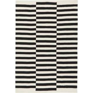 Håndvævet kelimtæppe Donna med striber