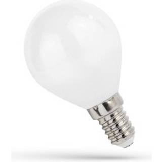 1W LED kronepære - G45, kultråd, matteret glas, E14 - Dæmpbar : Ikke dæmpbar, Kulør : Varm