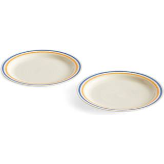 HAY Sobremesa tallerken Ø24,5 cm 2-pak Blue/Yellow