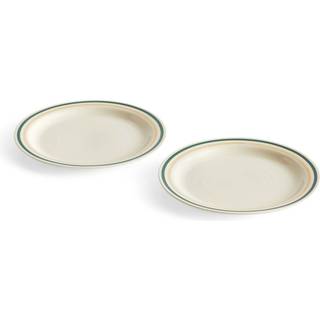 HAY Sobremesa tallerken Ø24,5 cm 2-pak Green/Sand