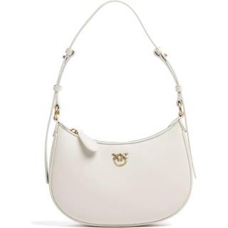 Pinko Half Moon Mini Skuldertaske elfenben