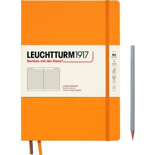 Leuchtturm1917 - Notebook Hardcover -komposition B5-219 nummererede sider til skrivning og journalf?ring (stigende sol styret)
