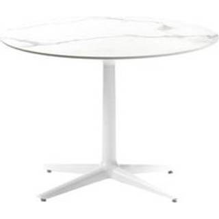 Kartell Multiplo rundt havebord - hvid marmor