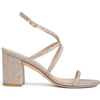 Stuart Weitzman Barelythere 75 Block Sandal - Woman Sandals Poudre 36