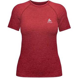 Odlo Crew Neck Essential Running Shirt Women - Red, Size XL - red