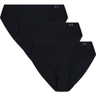 Under Armour Pure Stretch Women's 3-Pack No Show Bikini Black / Black / Steel L