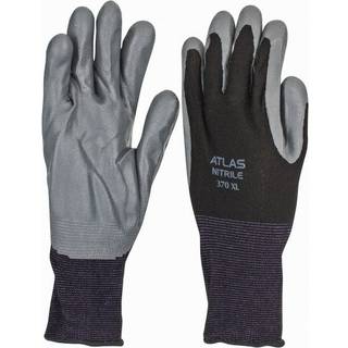 Showa 24 Pair Atlas 370 Black Work Handsker St?rrelse XL 370BXL-09 (2 Dozen)