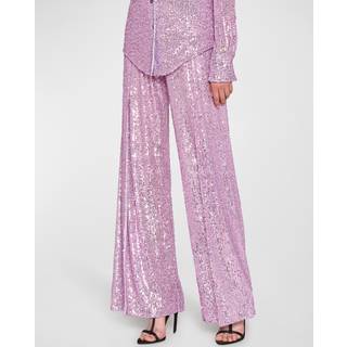 Tom Ford Sequined wide-leg pants - purple - S/M