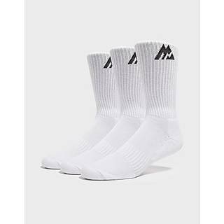 MONTIREX 3-Pakke Crew Sokker Herre, White - 38-42
