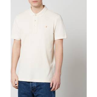 Farah Forster Short Sleeved Polo T Shirt Ecru
