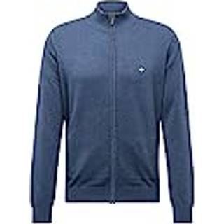 Fynch-Hatton Herren Cardigan blau unifarben