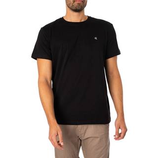 Cotton Badge T-shirt - Black - S