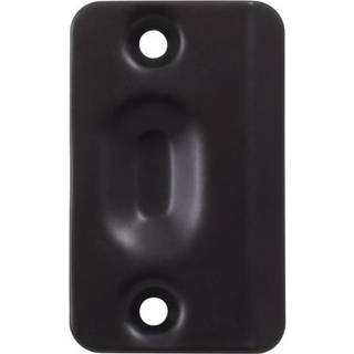 Stone Harbour Hardware Ball Catch Strike Plate 2-1/4 """" x 1-3/8 """" Matt svart