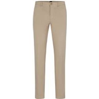 Regular fit chinos og bomuldsgabardine med stræk