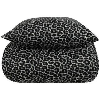 Sengetøj 240x220 - King size - Leopard plettet dobbelt dynebetræk - 100% Bomuld - Borg Living sengesæt
