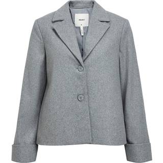 OBJECT - Grå - Objnicole L/S Wool Jacket Noos - EU 42