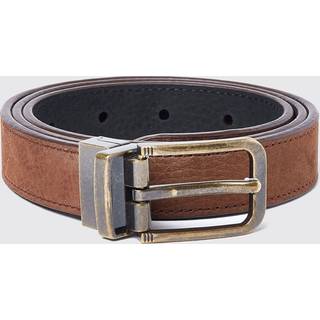 Foynes Reversible Ladies Belt bælte, læder, walnut/black - 34-36