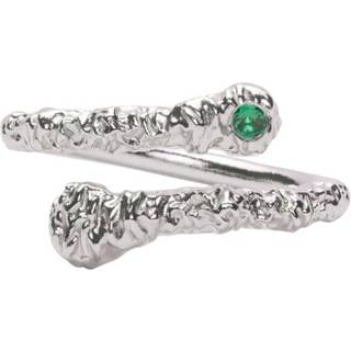 IX Crunchy Green Nature Ring Silver