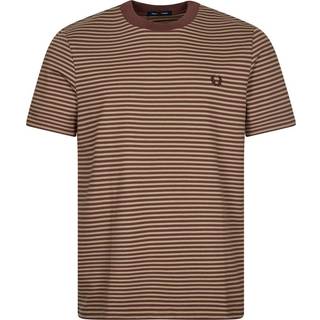 Fred Perry Herren T-Shirt braun,grün gestreift